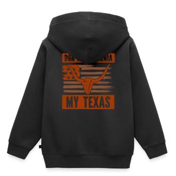 Californie Texas Texan Pride Dictons texans - Sweat Premium à capuche enfant bio - noir - Dos - AI Model Kid Male (0cm)