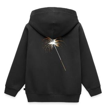 Sparkler For New Year's Eve Party Or Celebration - Kinder Premium Organic Hoodie - Schwarz - Hinten - AI Model Kid Male (0cm)