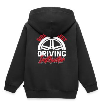 Le meilleur moniteur de conduite au monde Profession d’auto-école - Sweat Premium à capuche enfant bio - noir - Dos - AI Model Kid Male (0cm)
