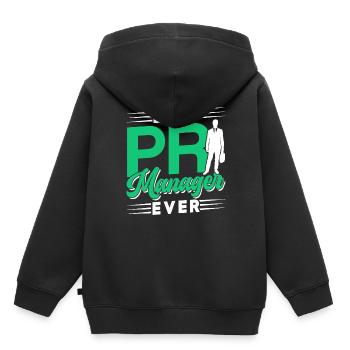 Best PR Manager ever Profession Public Relations - Kids Premium Organic Hoodie - black - Back - AI Model Kid Male (0cm)