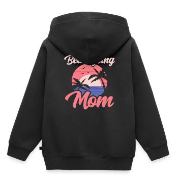Beach visit Mother Beach Beach Beach holiday - Kids Premium Organic Hoodie - black - Back - AI Model Kid Male (0cm)