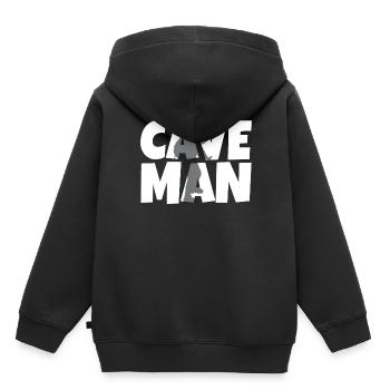 Höhlenmensch Cave Man Höhle Caving Höhlenwandern - Kids Premium Organic Hoodie - black - Back - AI Model Kid Male (0cm)