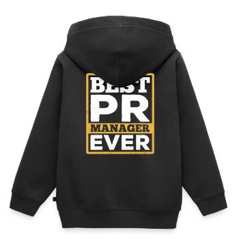 Best PR Manager ever Public Relations Profession - Kids Premium Organic Hoodie - black - Back - AI Model Kid Male (0cm)