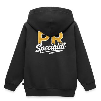 PR Specialist Profession Public Relations Job - Kids Premium Organic Hoodie - black - Back - AI Model Kid Male (0cm)