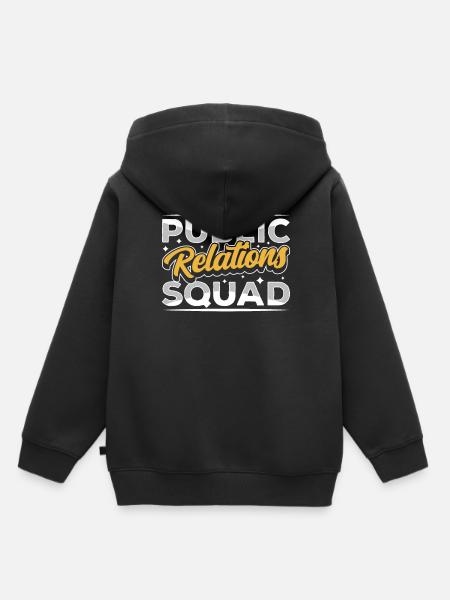 Public Relations Team Öffentlichkeitsarbeit PR - Kinder Premium Organic Hoodie - Schwarz