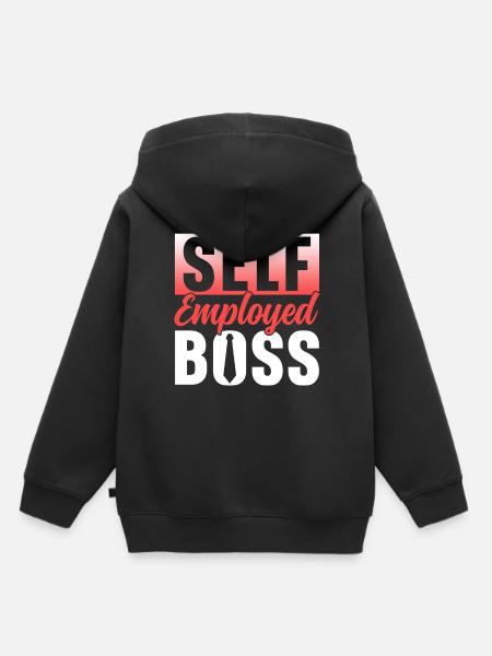 Selbständiger Chef Freelancer Selbstständig - Kinder Premium Organic Hoodie - Schwarz