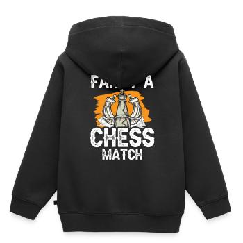 Lust Auf Ein Schachspiel Schach Schachspieler - Kinder Premium Organic Hoodie - Schwarz - Hinten - AI Model Kid Male (0cm)