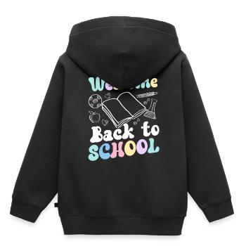 Welcome Back to School Back to School Teachers - Kids Premium Organic Hoodie - black - Back - AI Model Kid Male (0cm)