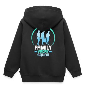Family Holidays Squad Family Family Holidays - Kids Premium Organic Hoodie - black - Back - AI Model Kid Male (0cm)