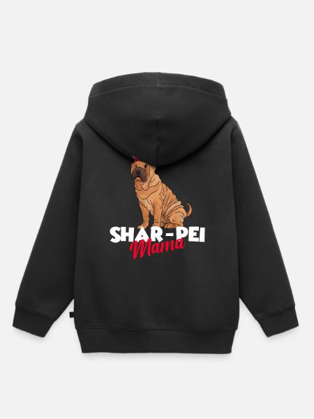 Chinese Shar Pei - Kinder Premium Organic Hoodie - Schwarz
