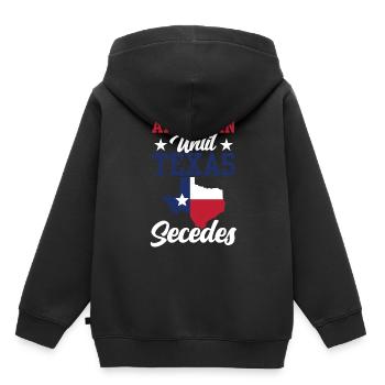 Amerikaner Bis Zur Abspaltung Von Texas Texaner - Kinder Premium Organic Hoodie - Schwarz - Hinten - AI Model Kid Male (0cm)
