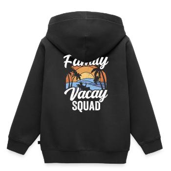 Family Holidays Squad Family Family Holidays - Kids Premium Organic Hoodie - black - Back - AI Model Kid Male (0cm)