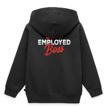 Patron indépendant Indépendant Freelance - Sweat Premium à capuche enfant bio - noir - Dos - AI Model Kid Male (0cm)
