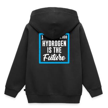 L’hydrogène est le futur élément hydrogène - Sweat Premium à capuche enfant bio - noir - Dos - AI Model Kid Male (0cm)