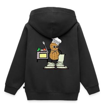 Peanut Cookbook Hobby Chef Kitchen Stove - Kids Premium Organic Hoodie - black - Back - AI Model Kid Male (0cm)