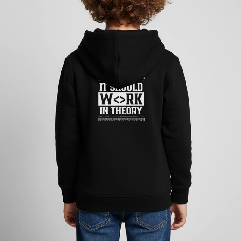 In theory, it should work code coding Kids Premium Organic Hoodie