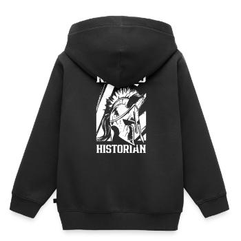 Historien à la retraite Histoire Histoire Profession - Sweat Premium à capuche enfant bio - noir - Dos - AI Model Kid Male (0cm)