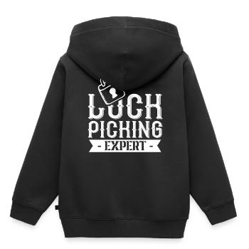 Lockpicking Experte Lock Picking Schloss Knacken - Kinder Premium Organic Hoodie - Schwarz - Hinten - AI Model Kid Male (0cm)