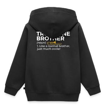 Trombone Musicien Brass Band - Sweat Premium à capuche enfant bio - noir - Dos - AI Model Kid Male (0cm)