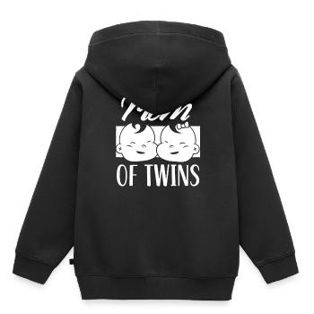 Mutter Von Zwillingen Zwillinge Zwilling Humor - Kinder Premium Organic Hoodie - Schwarz - Hinten - AI Model Kid Male (0cm)