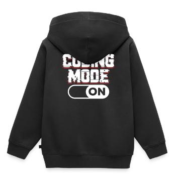 Programming Mode A Coding Coder Programmer - Kids Premium Organic Hoodie - black - Back - AI Model Kid Male (0cm)