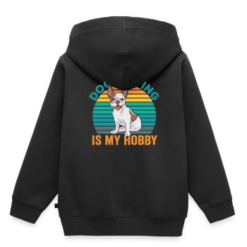Dog Sitting is My Hobby Dog Sitting Sitter - Kids Premium Organic Hoodie - black - Back - AI Model Kid Male (0cm)