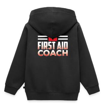 First Aid Trainer Instructor Course Immediate Measures - Kids Premium Organic Hoodie - black - Back - AI Model Kid Male (0cm)