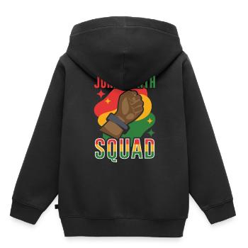 Juneteenth Team African American 1865 Black - Kinder Premium Organic Hoodie - Schwarz - Hinten - AI Model Kid Male (0cm)