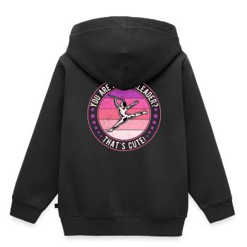 Bâton tournoyant tige tournante - Sweat Premium à capuche enfant bio - noir - Dos - AI Model Kid Male (0cm)