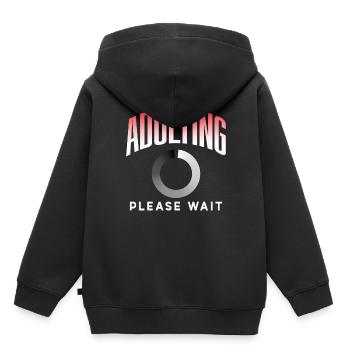 Grow Up Please Wait Birthday Puberty - Kids Premium Organic Hoodie - black - Back - AI Model Kid Male (0cm)