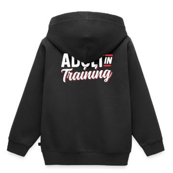 Erwachsener In Ausbildung Geburtstag Erwachsen - Kinder Premium Organic Hoodie - Schwarz - Hinten - AI Model Kid Male (0cm)