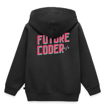 Zukünftiger Coder Coding Code Programmierer - Kinder Premium Organic Hoodie - Schwarz - Hinten - AI Model Kid Male (0cm)