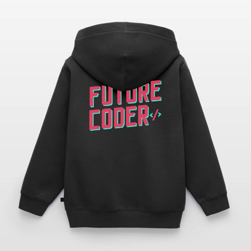 Future Coder Coding Code Programmer Kids Premium Organic Hoodie