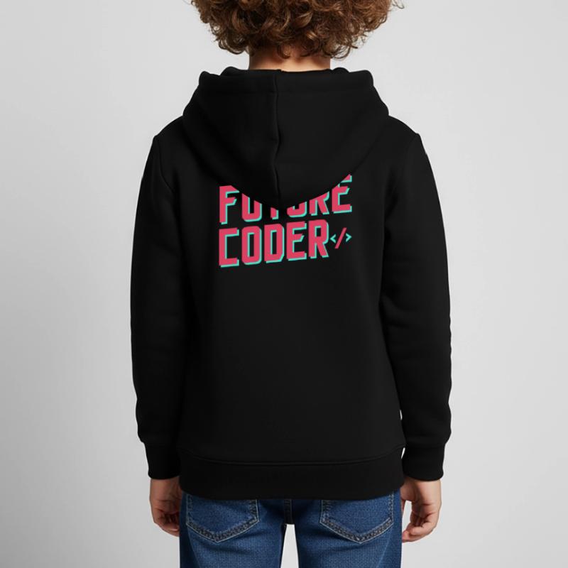 Future Coder Coding Code Programmer Kids Premium Organic Hoodie
