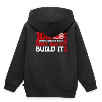 JDM Marché intérieur japonais Automobile - Sweat Premium à capuche enfant bio - noir - Dos - AI Model Kid Male (0cm)