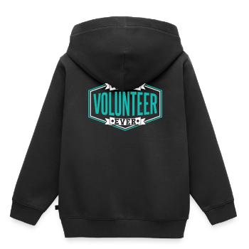 Meilleur bénévole de tous les temps Bénévole - Sweat Premium à capuche enfant bio - noir - Dos - AI Model Kid Male (0cm)
