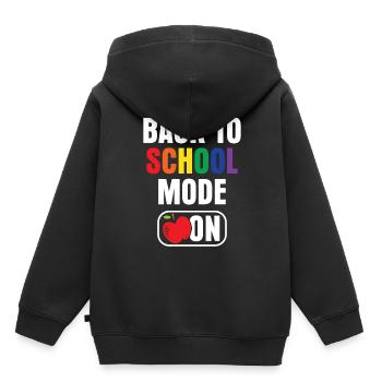 Back to School Mode A Back to School Teacher School - Kids Premium Organic Hoodie - black - Back - AI Model Kid Male (0cm)