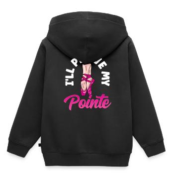 Ich Werde Meine Pointe Unter Beweis Stellen Hobby - Kinder Premium Organic Hoodie - Schwarz - Hinten - AI Model Kid Male (0cm)
