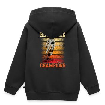 Radrennen Champions Fahrrad Radrennfahrer - Kinder Premium Organic Hoodie - Schwarz - Hinten - AI Model Kid Male (0cm)