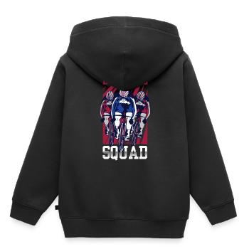 Radrennen Team Fahrrad Wettrennen Radrennfahrer - Kinder Premium Organic Hoodie - Schwarz - Hinten - AI Model Kid Male (0cm)