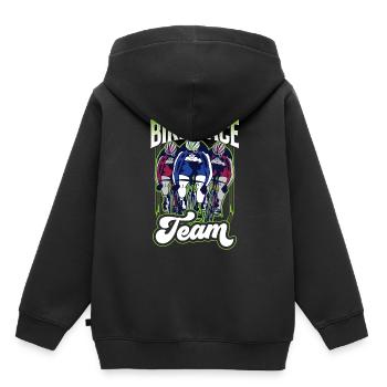 Radrennen Team Wettrennen Radrennfahrer Fahrrad - Kinder Premium Organic Hoodie - Schwarz - Hinten - AI Model Kid Male (0cm)