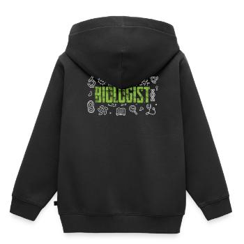 Biologie Profession Biologie Professeur de biologie - Sweat Premium à capuche enfant bio - noir - Dos - AI Model Kid Male (0cm)