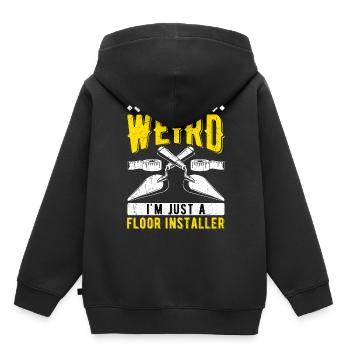 Floor layer screed layer - Kids Premium Organic Hoodie - black - Back - AI Model Kid Male (0cm)