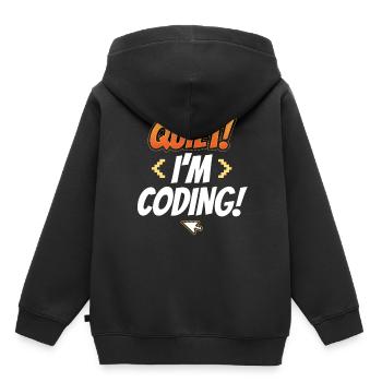 Programmation Silent I Programmation Codeur Programmation - Sweat Premium à capuche enfant bio - noir - Dos - AI Model Kid Male (0cm)