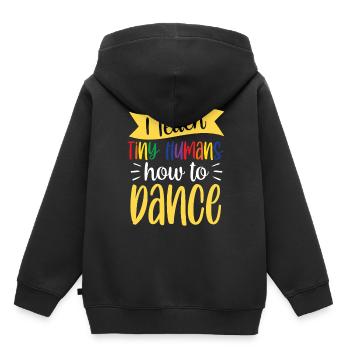 Ich Bringe Winzigen Menschen Das Tanzen Bei - Kinder Premium Organic Hoodie - Schwarz - Hinten - AI Model Kid Male (0cm)