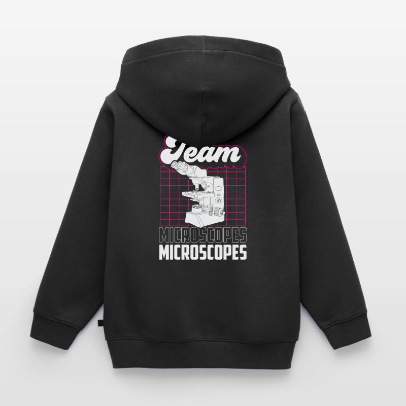 Équipe Microscopes Microscope Dictons Microscopes Sweat Premium à capuche enfant bio