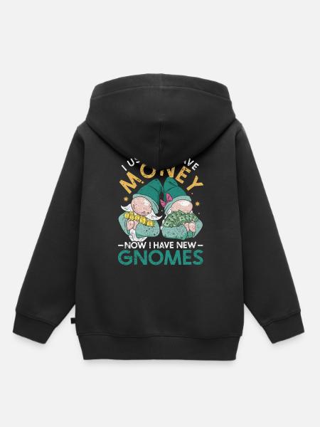 Gartenzwerge Gartenzwergsammler Gartenzwerg - Kinder Premium Organic Hoodie - Schwarz