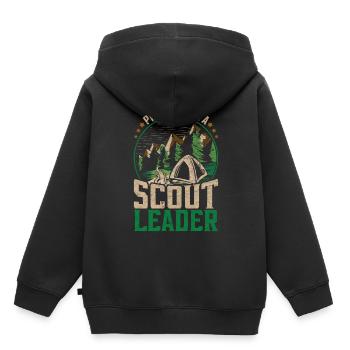Pfadfinder Proud To Be A Scout Leader - Kinder Premium Organic Hoodie - Schwarz - Hinten - AI Model Kid Male (0cm)