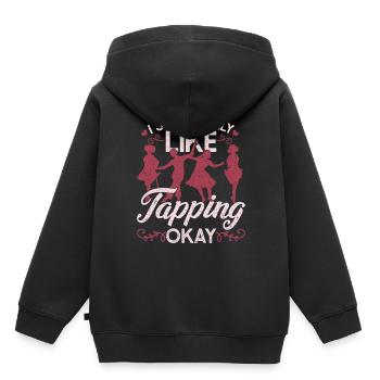 Tap Dancer Tap Dancer - Kids Premium Organic Hoodie - black - Back - AI Model Kid Male (0cm)