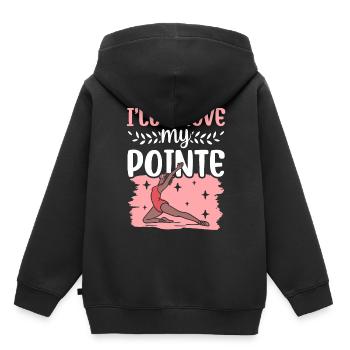 Ich Werde Meine Pointe Unter Beweis Stellen Hobby - Kinder Premium Organic Hoodie - Schwarz - Hinten - AI Model Kid Male (0cm)